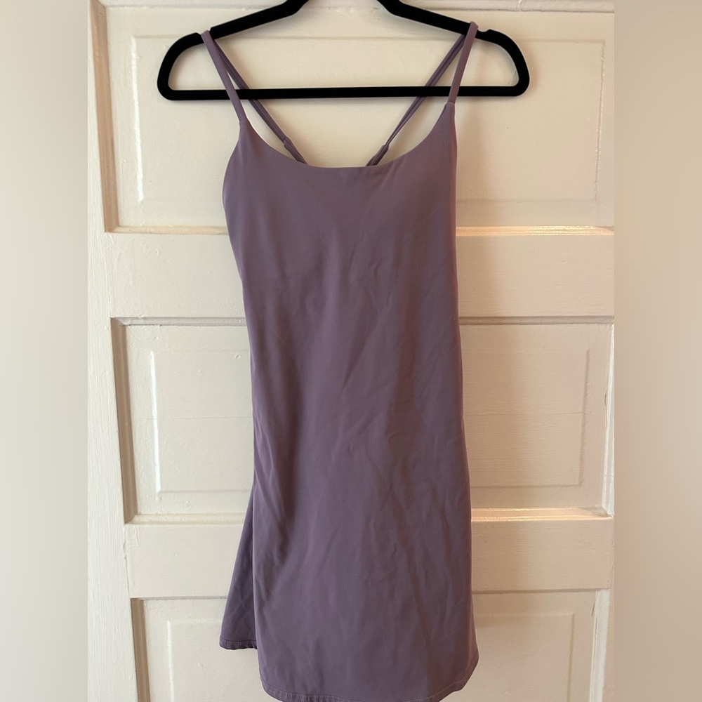 Purple workout dress size small / built in bra